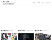 Tablet Screenshot of mixergroup.com